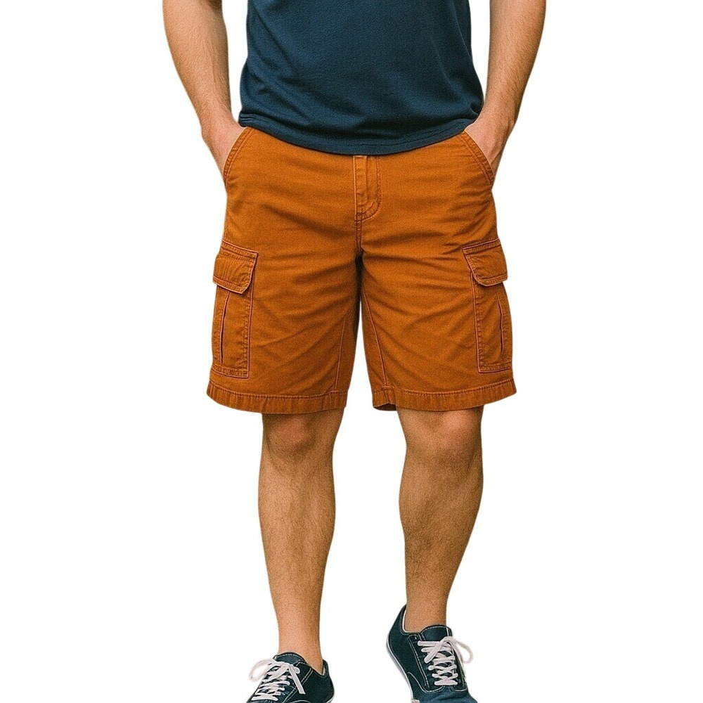 Tommy Bahama Relax Cargo Shorts‎ Casual Comfort Orange Size 32